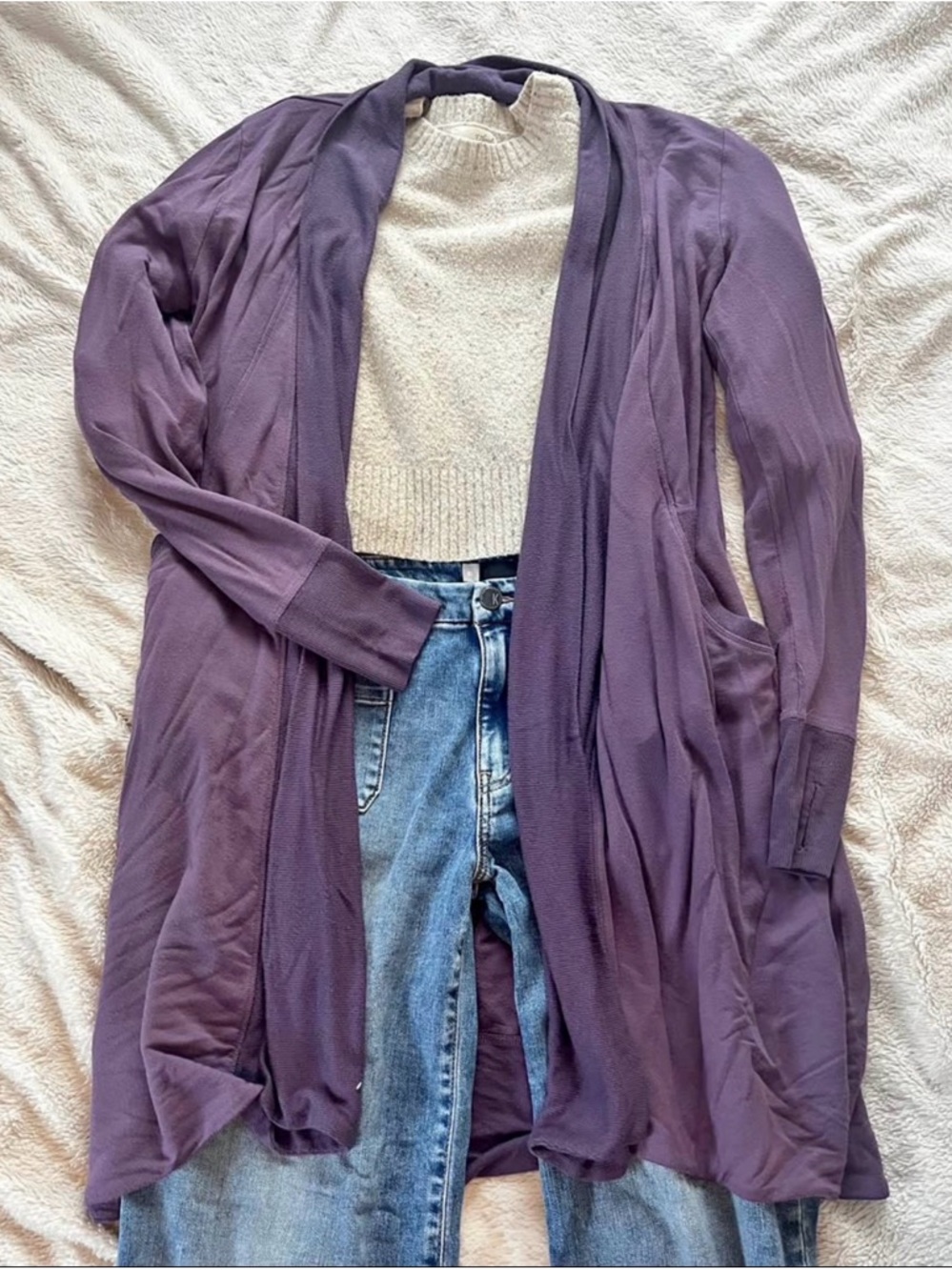 Athleta pranayama wrap long, purple